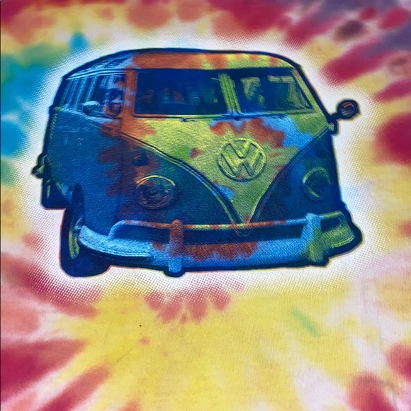 Retro Volkswagen Bus tie dye T-shirt. Size M - Picture 5 of 8